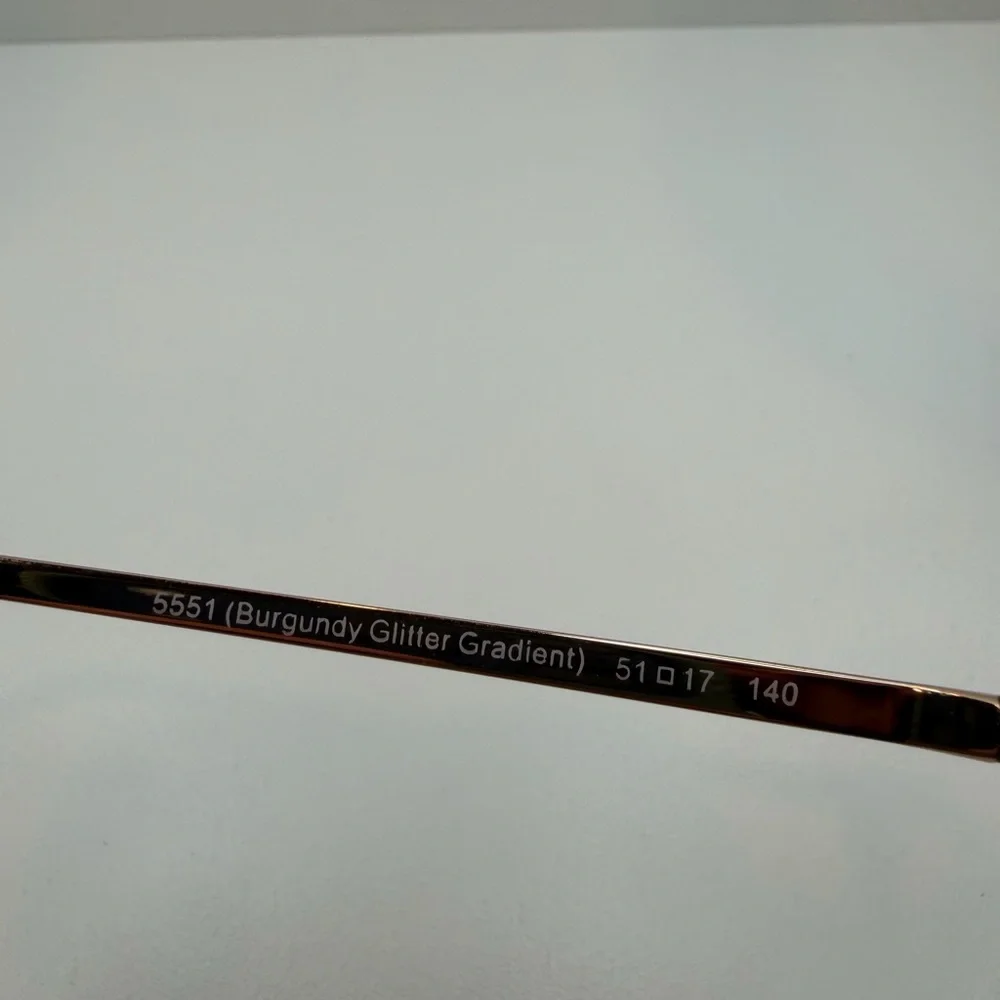 COACH GLASSES HC6142/5551 (BURGUNDY GLITTER GRADIENT) 51•17•140 COACH EYEGLASSES